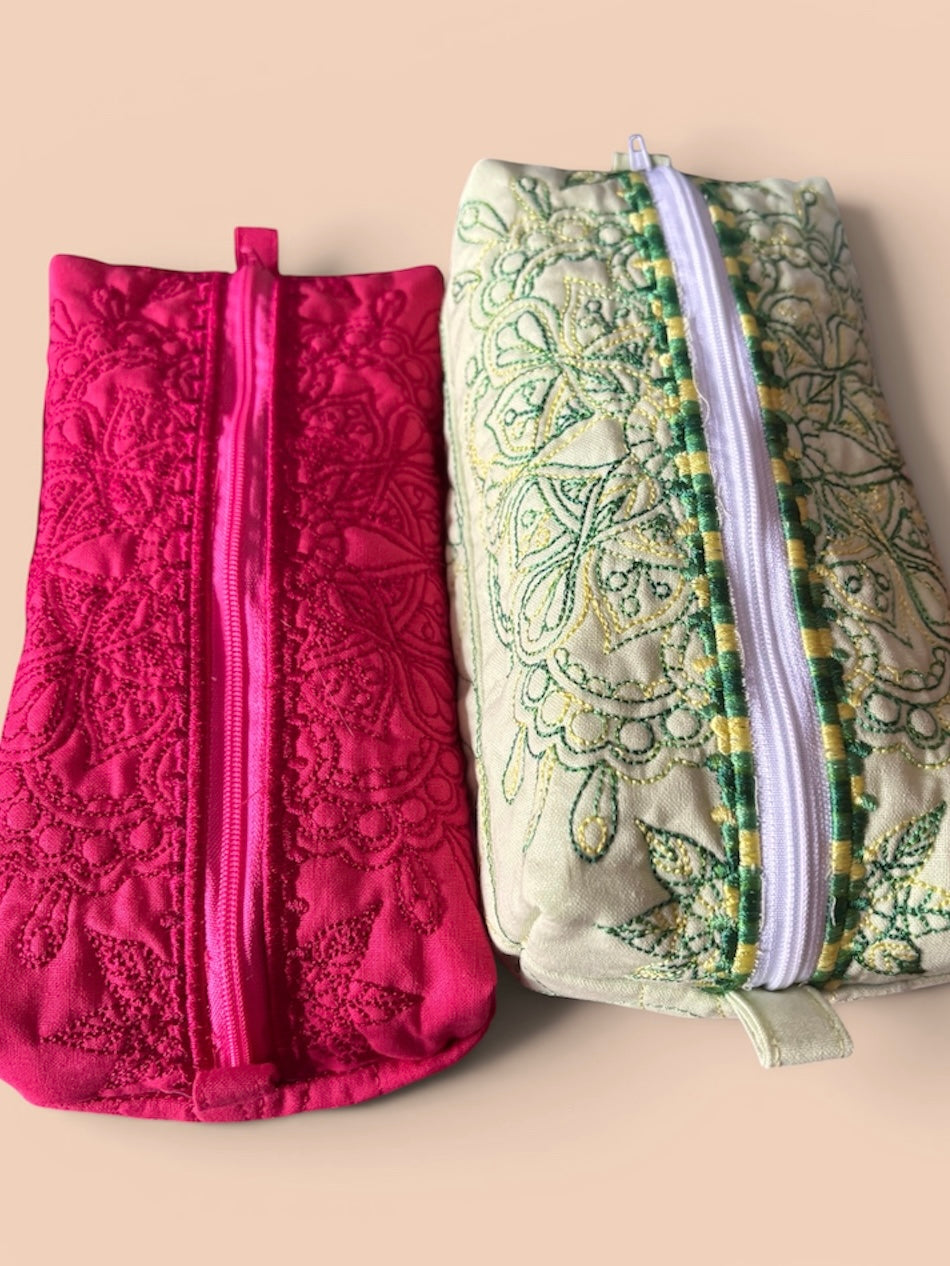 Mandala embroidered bag.